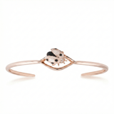 Ladybee Collection Rose Plated White Ladybug Silver Bracelet 1