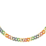 Rainbow Koleksiyonu Gökkuşağı Taşlı Gurmet Gümüş Kolye 2
