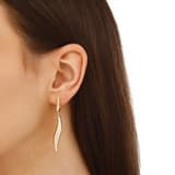 Sun Koleksiyon Modern S-Kavisli Minimalist Uzun Küpe 2