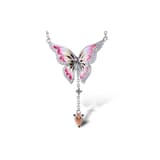 Heaven Model-12 Kelebek Tasarımlı Zirkonlu Gümüş Kolye 2