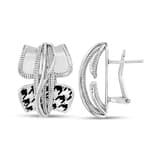 Pied De Poule PPHE0001-CZ Silver Earring 2