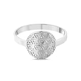 Flower Of Life NEXR1005W-00 Gümüş Yüzük 2