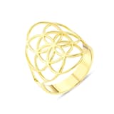 Flower Of Life NEXR1008Y-00 Gümüş Yüzük 1