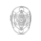 Flower Of Life NEXR1009W-00 Gümüş Yüzük 2