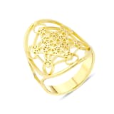 Flower Of Life NEXR1009Y-00 Gümüş Yüzük 1