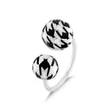 Pied De Poule Silver Ring 1