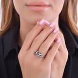Pied De Poule Silver Ring 3