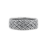 Bravoman Collection Braided Pattern Ring 3