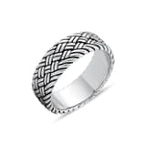 Bravoman Collection Braided Pattern Ring 2