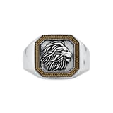 Bravoman Collection Lion Figurine Geometric Ring 3