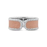 Bravoman Double-Ended Rose Woven Detail Ring 3