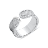 Bravoman Woven Silver Ring 2
