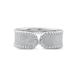 Bravoman Woven Silver Ring 3