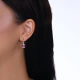 Baget Koleksiyonu Pembe Baget Taşlı Küpe 1