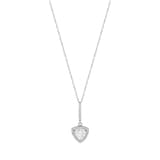 Колье Gift Koleksiyonu с розовым треугольным камнем 2