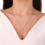 Колье Gift Collection с розовым багетным камнем 1