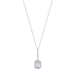 Колье Gift Collection с голубым камнем багетной огранки 2