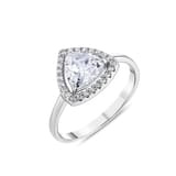 Изящное кольцо Gift Collection с треугольным камнем 3