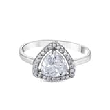 Изящное кольцо Gift Collection с треугольным камнем 2