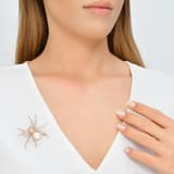 Spider Opalit Taşlı Rose Rodyumlu Kolye & Broş 3