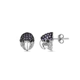 Серьги Dream Jungle Collection «Голова змеи» с фиолетовыми камнями 2