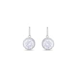 Серьги-подвески Gift Collection с круглым камнем 3