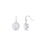 Серьги-подвески Gift Collection с круглым камнем 2