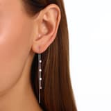Gift Koleksiyonu Zincir Detaylı Sallantılı Gümüş Küpe 1