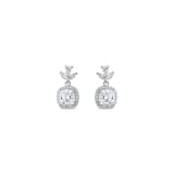 Серьги-подвески Gift Collection с квадратным камнем 3