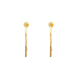Lucky Gems Model-2 Oniks Taşlı Altın Renkli Gümüş Küpe