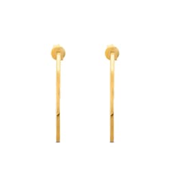 Lucky Gems Model-1 Sedef Taşlı Altın Renkli Gümüş Küpe