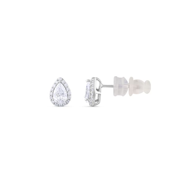 Серьги-гвоздики из серебра с цирконом Gift Collection, инкрустированные камнями