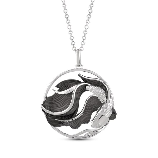 Koi Collection Black Fish Design Necklace