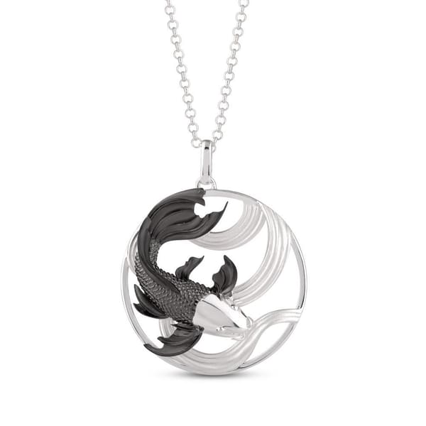 Koi Collection Black Fish Design Necklace