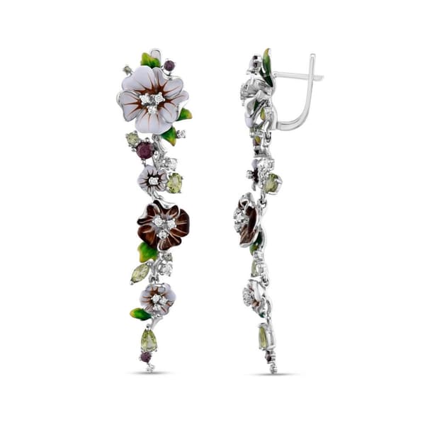 Heaven Model-5 Zirkonlu Mineli Gümüş Küpe