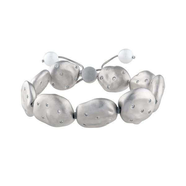 Clouds Collection Amorphous Silver Bracelet