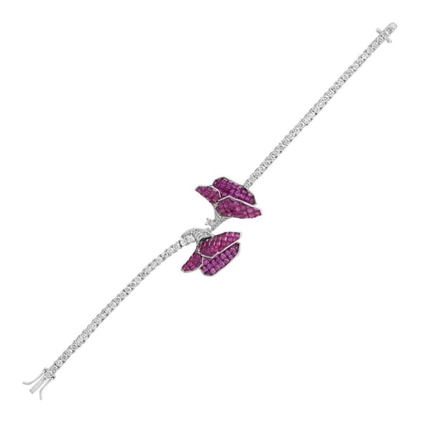 Серебряный браслет Eclat Collection Pink Poppy