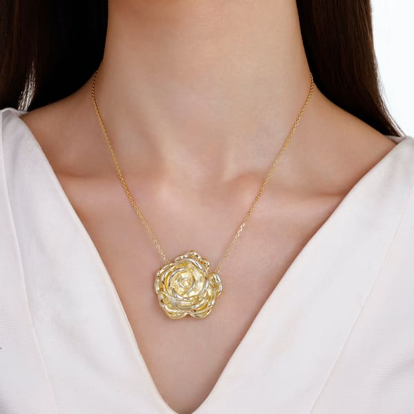 Sun Collection Rose Motif Necklace