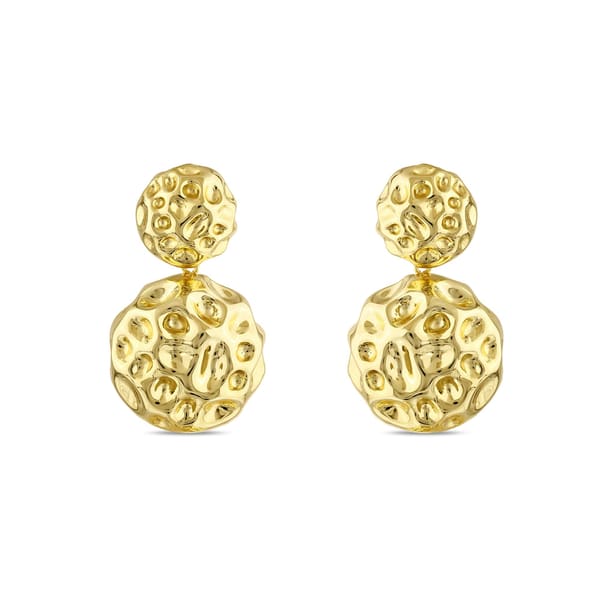 Sun Collection Perforated Design Silver Earrings