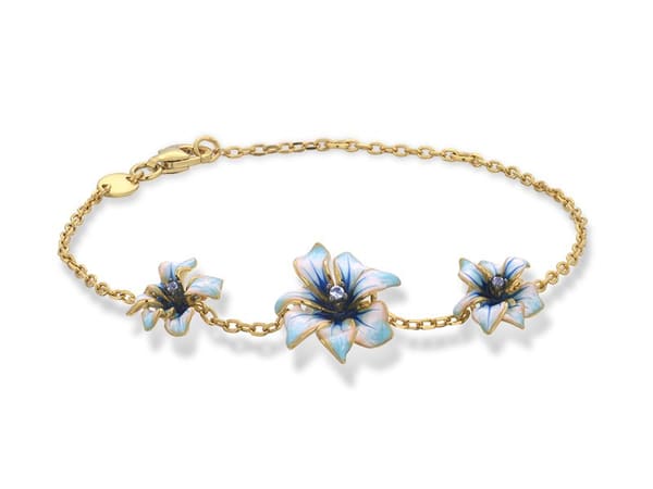 Zultanite Model-10 Enamelled Silver Bracelet
