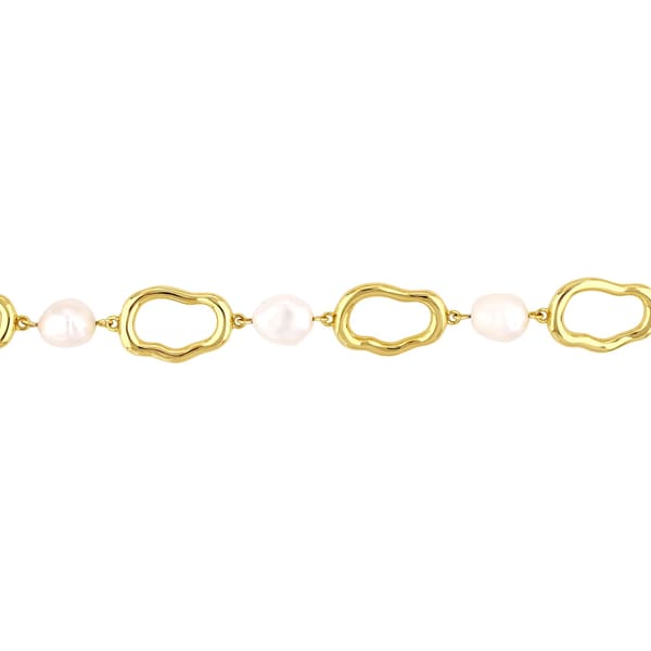 Sun Collection Pearl Silver Bracelet