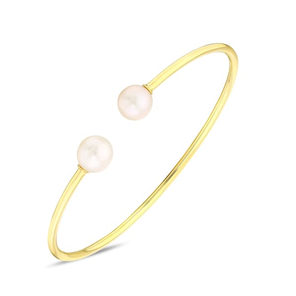 Sun Collection Pearl Stone Silver Bracelet