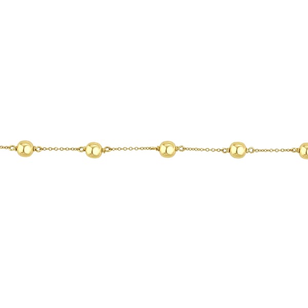 Sun Collection Five-Ball Detail Silver Bracelet
