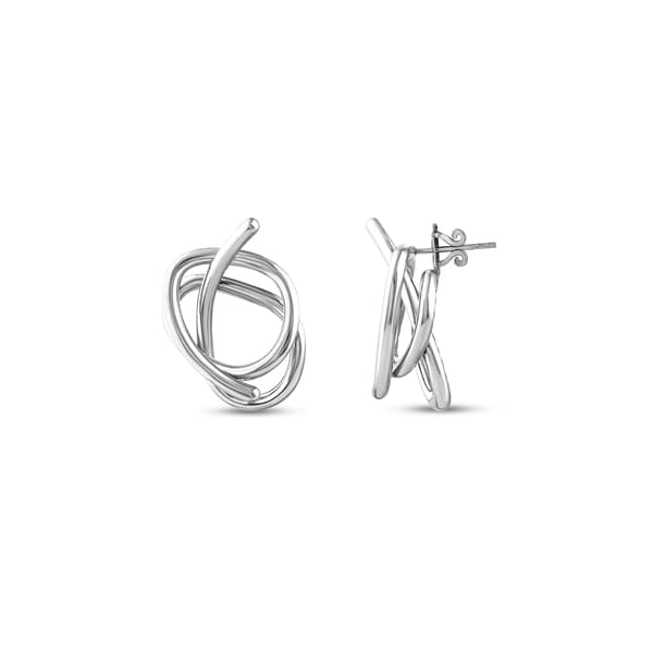 Серебряные серьги-спирали из коллекции Gift