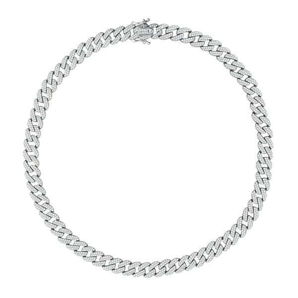 Серебряное колье Rainbow Collection с полным сиянием, модель Gourmet