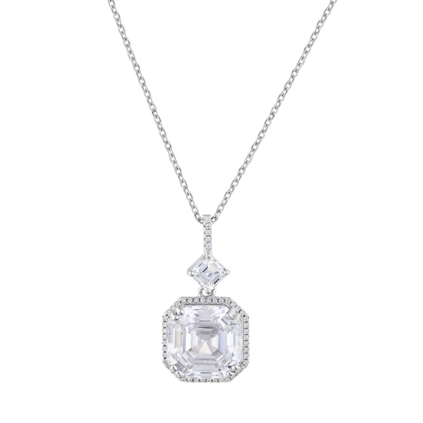 Baguette YE22596-N-W Silver Necklace