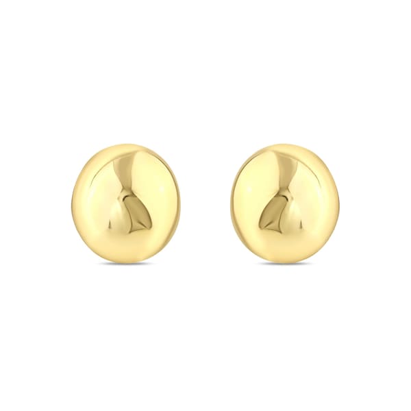 Sun Collection Voluminous Half Moon Silver Earring