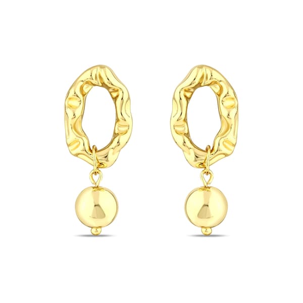 Sun Collection Melt Silver Earrings