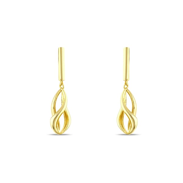 Sun Collection Infinity Loop Silver Earrings