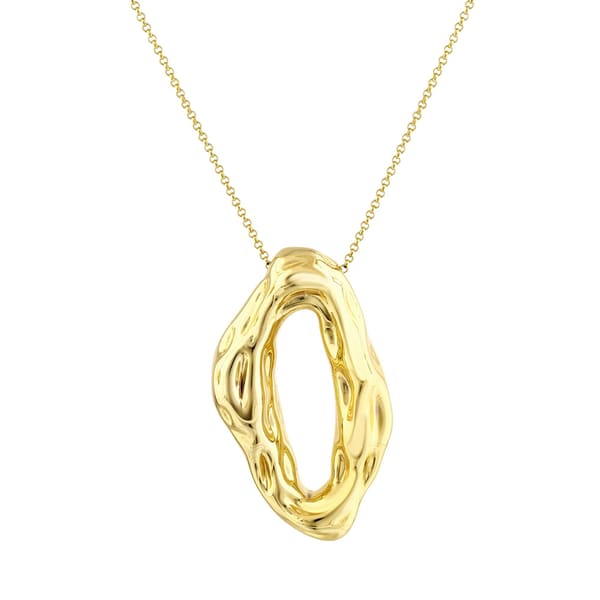 Sun Collection Liquid Silver Necklace